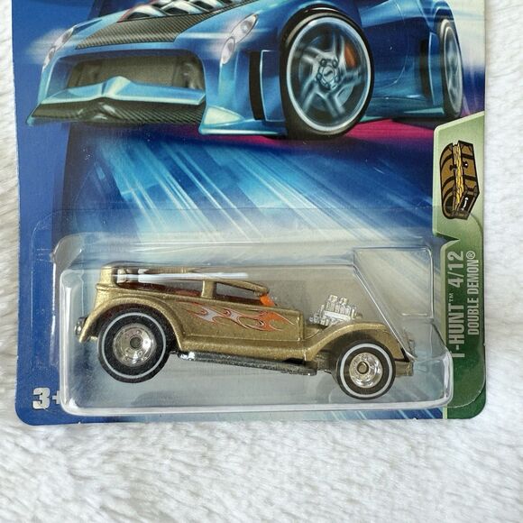 2004 Hot Wheels Treasure Hunts 4/12 Double Demon #104 T-Hunt Die Cast Car - Picture 2 of 3